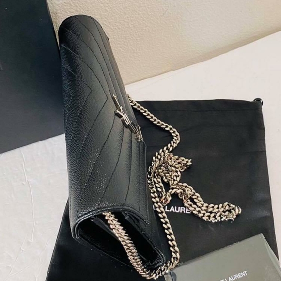 100% Auth YSL WOC Large Envelope Crossbody Bag - Picture 3 of 11